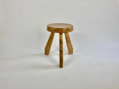 Pine stool from Les Arcs, Charlotte Perriand