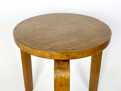 Eyespy - Early production Finmar Model 60 stool designed by Alvar Aalto in 1934, made in Finland. 