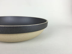 Hasami Porcelain Half Glaze Bowl Black Large - Matte Glaze - eyespy