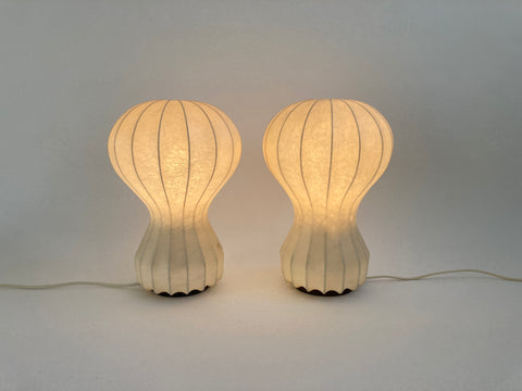 1960’s Flos Gatto Piccolo Cocoon lamps by Castiglioni
