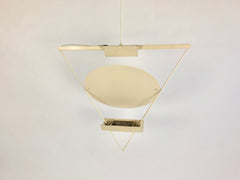 1980s Italian triangle ceiling light by Mario Botta for Artemide
