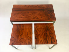 1960s rosewood set of side tables, Netherlands - eyespy