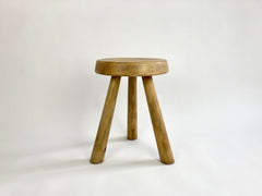 Eyespy - Pine tripod stool by Charlotte Perriand, circa 1960.   Sourced from a studio apartment in Arc 1600, Les Arcs, France.