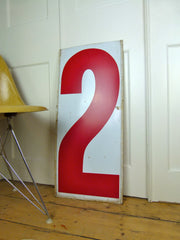 XXL vintage metal gas station number 8 and 2 - eyespy