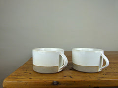 French Stoneware Basic breakfast cup - Ivory - eyespy