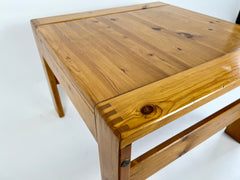 Vintage pine coffee table, France 1970s