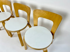 Kid's N65 chairs by Alvar Aalto for Artek, Finland 1960-70