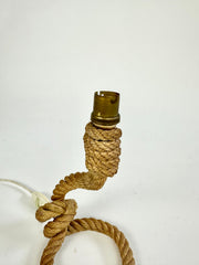 Rope table lamp, Audoux & Minet, France 1950s