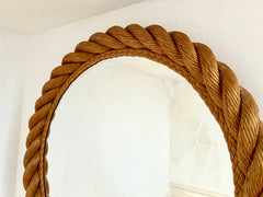 Rope frame mirror, Audoux & Minet. France c.1950