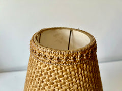 Rope table lamp by Audoux Minet, France c.1950