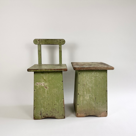 French atelier chair & side table