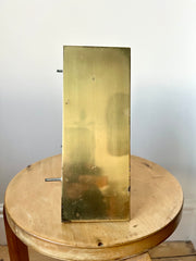 Vintage brass shop sign letter A from France, mid 20th century