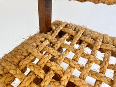 Audoux & Minet rope armchair made by Vibo Vesoul, France c.1940s