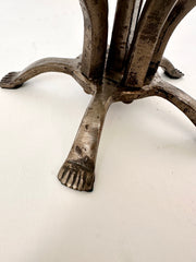 Mid century brutalist wrought iron candelabra