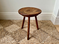 Eyespy - Primitive Welsh vernacular tripod dairy stool dating from the 19th century.