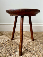 Eyespy - Primitive Welsh vernacular tripod dairy stool dating from the 19th century.