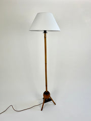 Eyespy - Pair of art deco colonial style bamboo floor lights