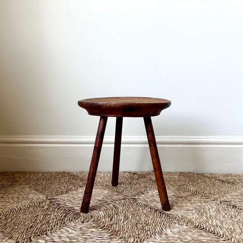 Rustic Welsh Farmhouse Stool