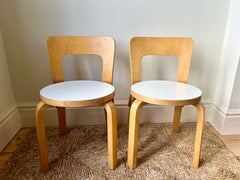 Kid's N65 chairs by Alvar Aalto for Artek, Finland 1960-70