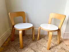 Kid's N65 chairs by Alvar Aalto for Artek, Finland 1960-70