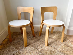 Kid's N65 chairs by Alvar Aalto for Artek, Finland 1960-70