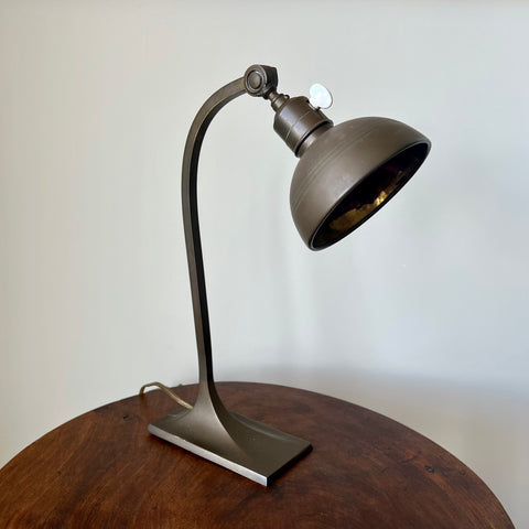 Art Deco brass table lamp. France, early 20th Century