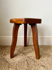 Eyespy - Brutalist primitive stools manufactured by Aranjou, France, c. 1960. Similar in design to Olavi Hanninen Mikko Nupponen stools.