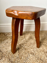 Eyespy - Brutalist primitive stools manufactured by Aranjou, France, c. 1960. Similar in design to Olavi Hanninen Mikko Nupponen stools.
