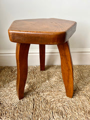 Eyespy - Brutalist primitive stools manufactured by Aranjou, France, c. 1960. Similar in design to Olavi Hanninen Mikko Nupponen stools.