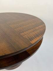 Art deco walnut centre table. England c.1920