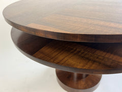 Art deco walnut centre table. England c.1920