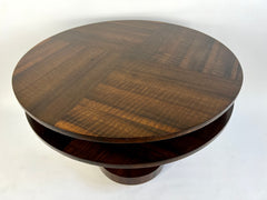 Art deco walnut centre table. England c.1920