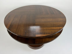 Art deco walnut centre table. England c.1920