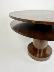 Art deco walnut centre table. England c.1920