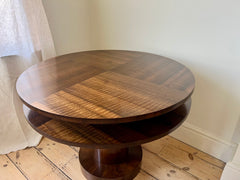 Art deco walnut centre table. England c.1920