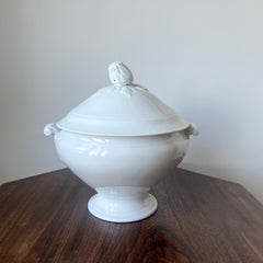 Large Vintage French Ironstone Soup Tureen / Soupière, early 20th century
