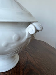 Large Vintage French Ironstone Soup Tureen / Soupière, early 20th century