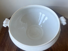 Large Vintage French Ironstone Soup Tureen / Soupière, early 20th century