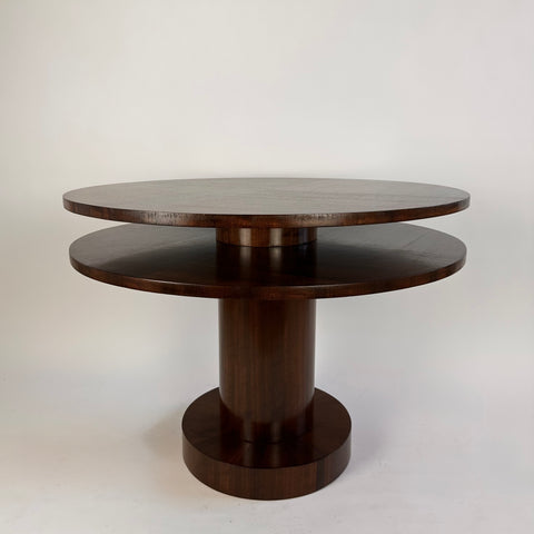 Art deco walnut centre table. England c.1920