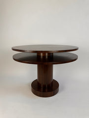 Art deco walnut centre table. England c.1920
