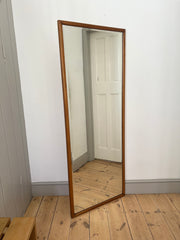 Large 1920's antique tailor's outfitter shop mirror.