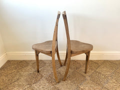Pair of Rustic Vernacular Elm Chairs, c.1930–1950