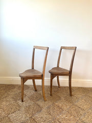Pair of Rustic Vernacular Elm Chairs, c.1930–1950