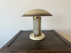 Art Deco Brass & Glass table lamp. France c.1920-30