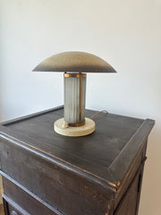 Art Deco Brass & Glass table lamp. France c.1920-30