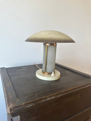 Art Deco Brass & Glass table lamp. France c.1920-30