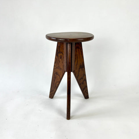 French modernist Stool / Side Table, c.1940-50