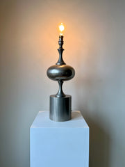 Large table lamp attributed to Philippe Barbier, France 1960-70s