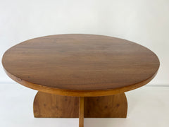 Modernist / Art Deco walnut occasional side table, circa 1930-50