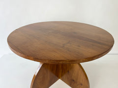 Modernist / Art Deco walnut occasional side table, circa 1930-50